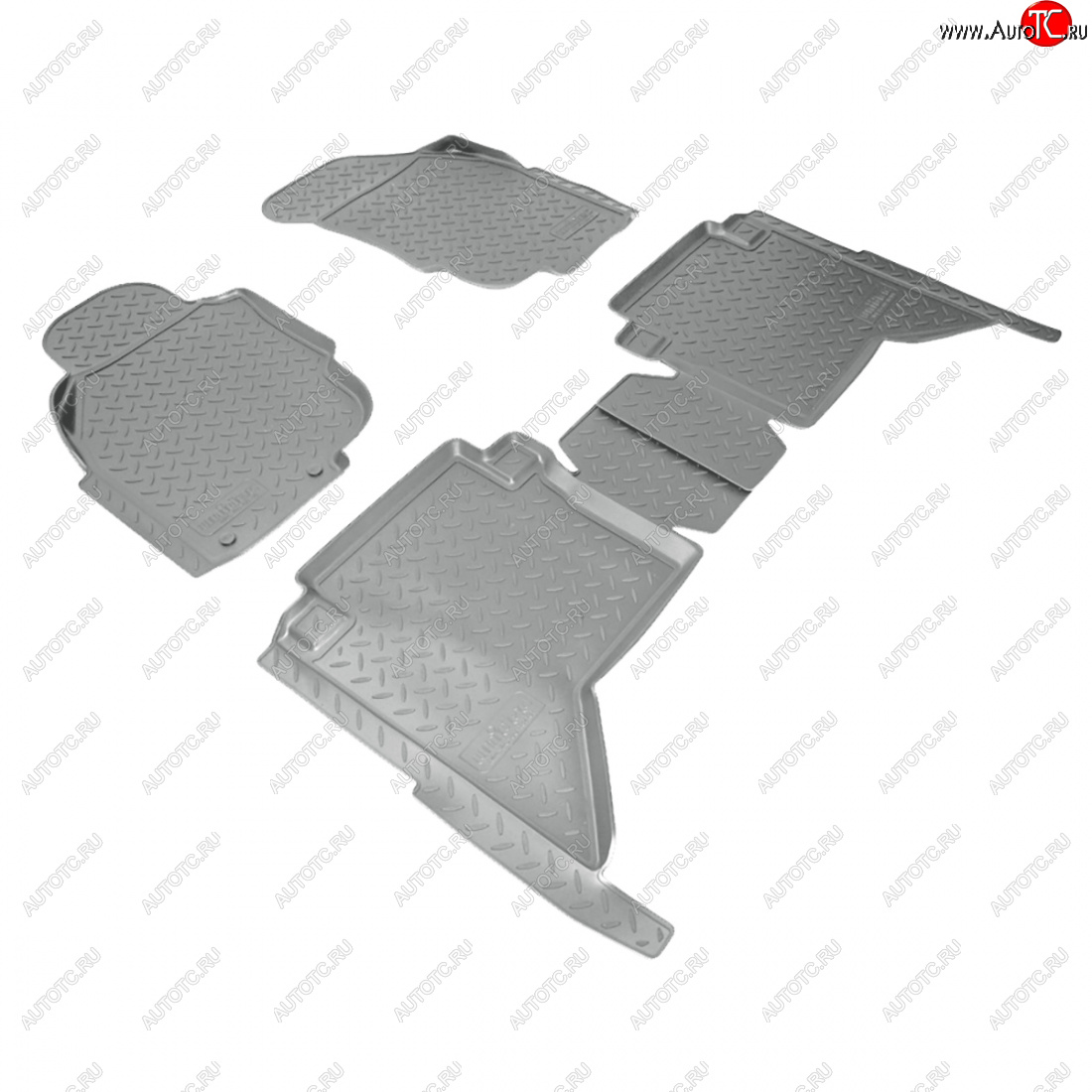 3 799 р. Коврики салонные (N2) Norplast  Toyota Hilux  AN20,AN30 (2011-2016)  2-ой рестайлинг (серый)  с доставкой в г. Воронеж