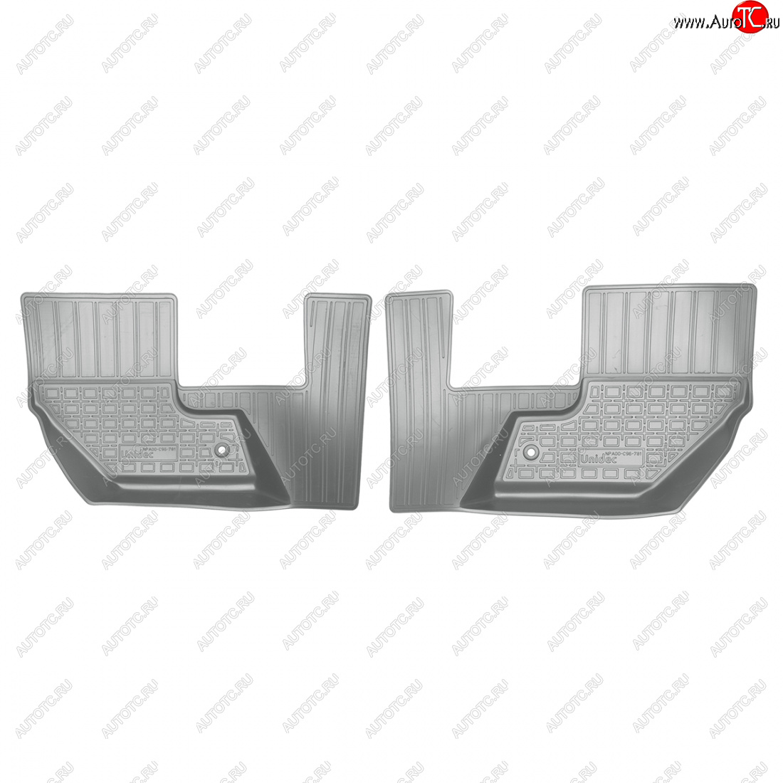 1 259 р. Коврики салонные (3 ряд) Norplast  Volvo XC90  L (2015-2019) дорестайлинг (серый 3 ряд)  с доставкой в г. Воронеж