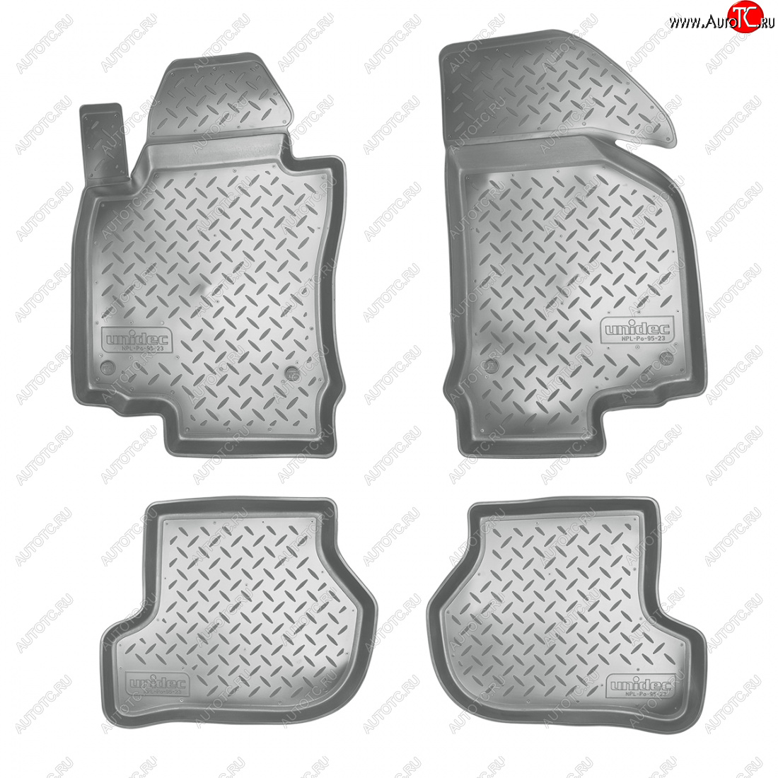 2 759 р. Коврики салонные Norplast  Volkswagen Jetta  A5 (2005-2011) седан (серый)  с доставкой в г. Воронеж