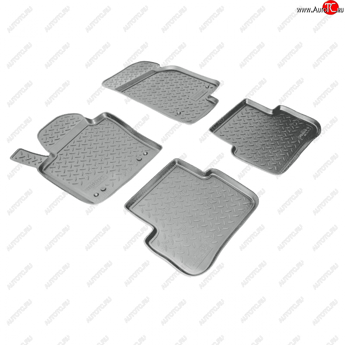 2 759 р. Коврики салонные Norplast  Volkswagen Passat CC  дорестайлинг (2008-2012) (серый)  с доставкой в г. Воронеж
