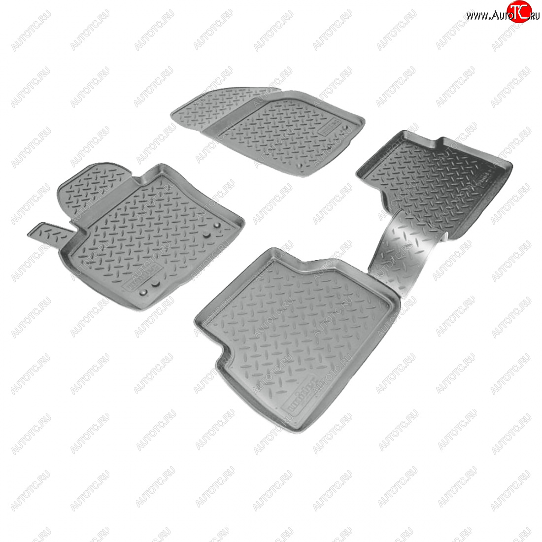 2 999 р. Коврики салонные Norplast  Volkswagen Tiguan  NF (2006-2011) дорестайлинг (серый)  с доставкой в г. Воронеж