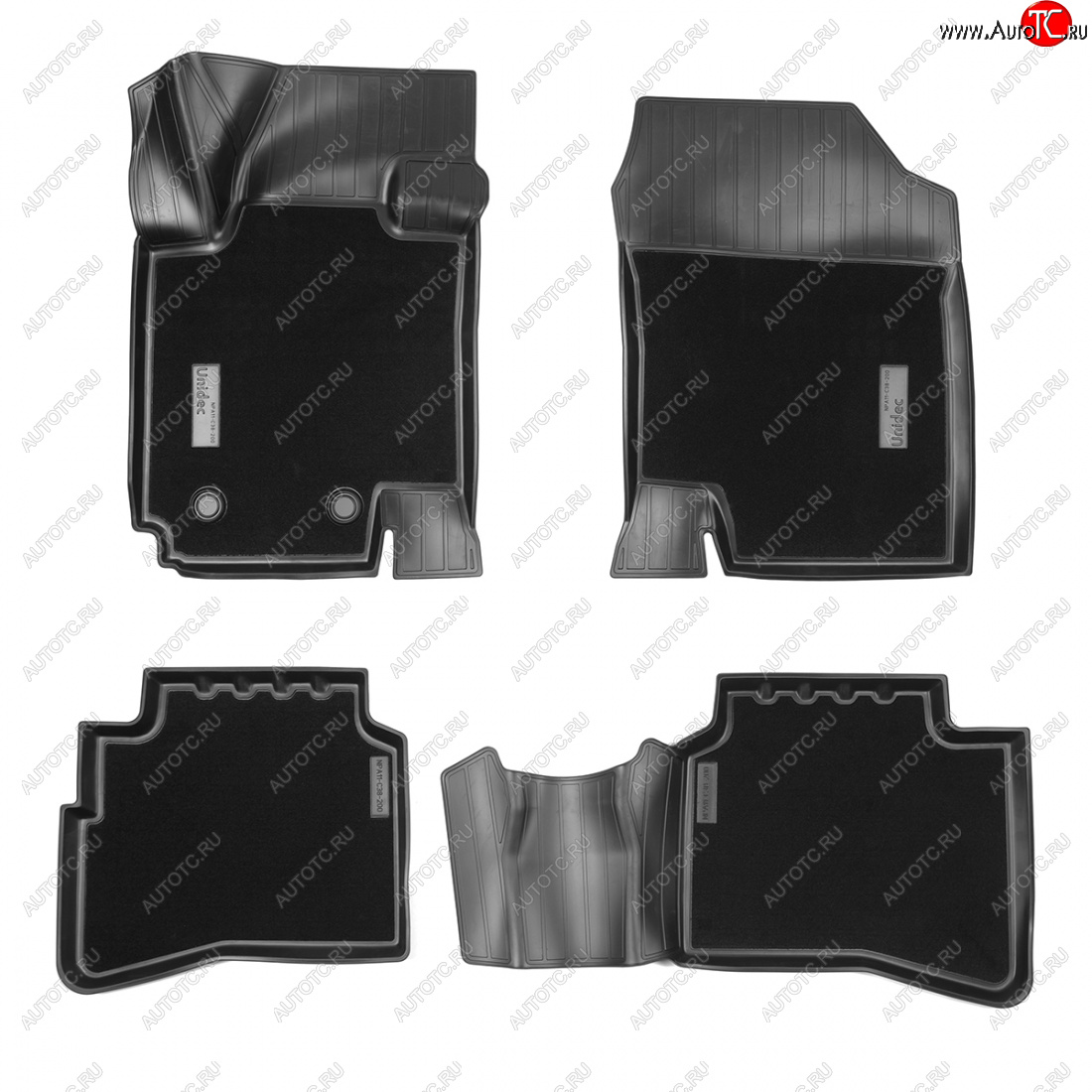 3 799 р. Коврики салонные комбинированные 3D Norplast JAC JS4 (2021-2025) (черный)  с доставкой в г. Воронеж