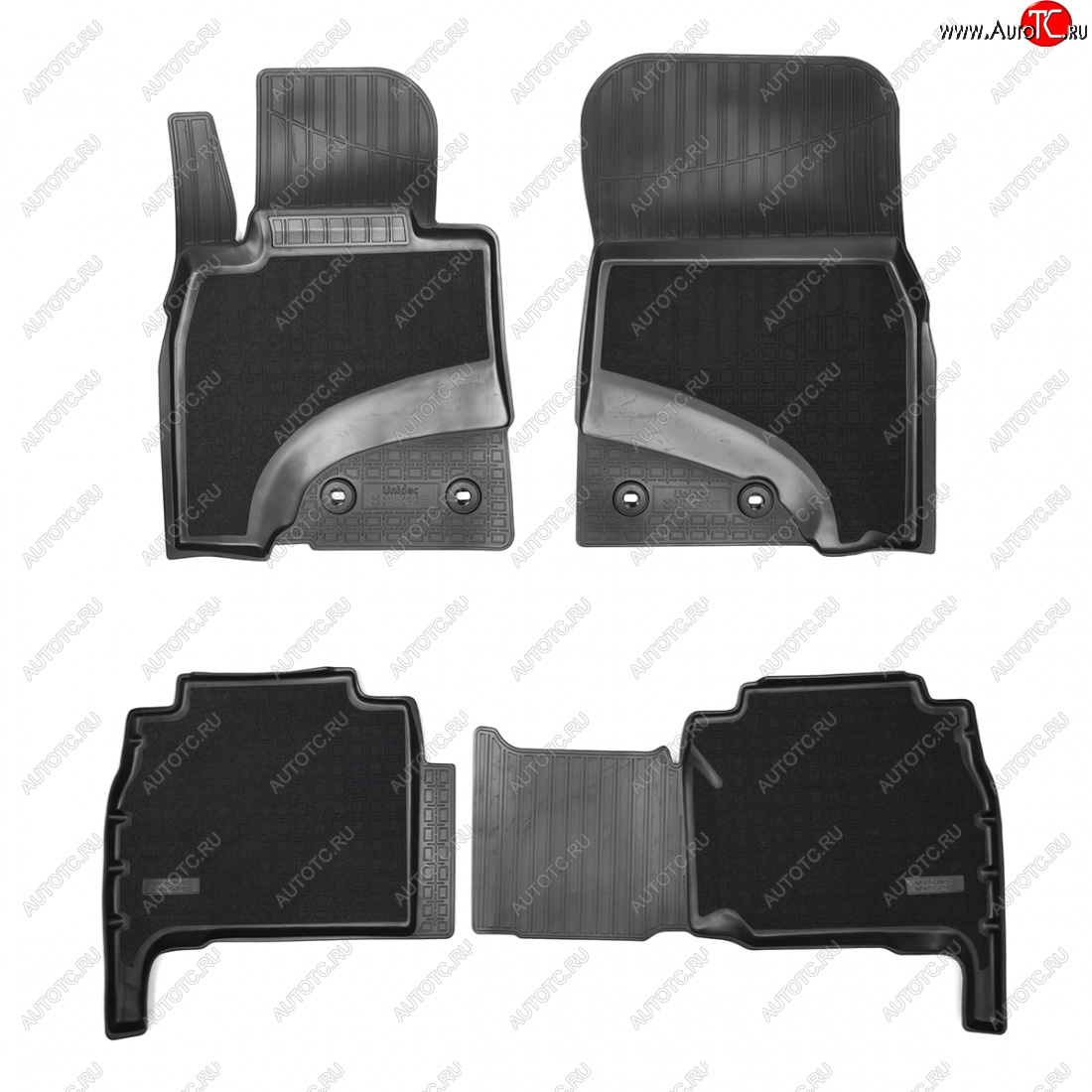 4 399 р. Коврики салонные комбинированные 3D Norplast Lexus LX570 J200 дорестайлинг (2007-2012) (черный)  с доставкой в г. Воронеж