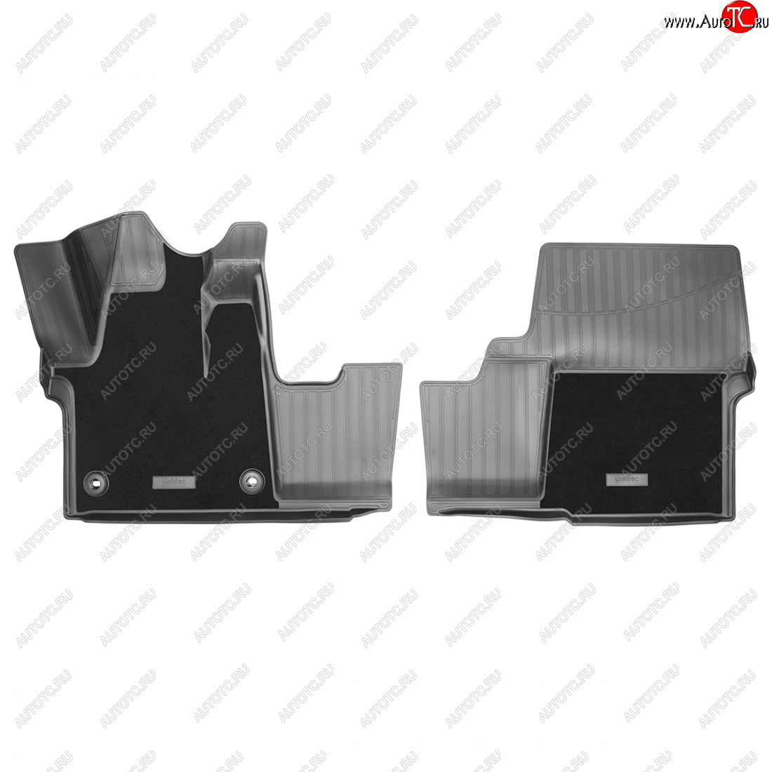 2 999 р. Коврики салонные комбинированные 3D (передняя пара) Norplast Opel Zafira Life С (2019-2025) (черный)  с доставкой в г. Воронеж