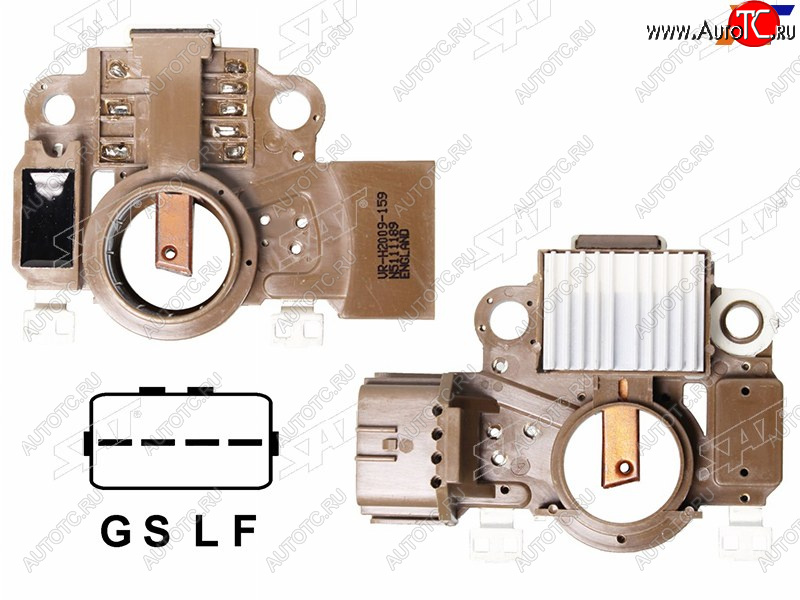 1 099 р. Реле-регулятор напряжения генератора MMC OUTLANDER CW#WASX GA0#LANCER XPAGERO V80906G726G75 SAT ST-1800A087  с доставкой в г. Воронеж