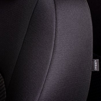 6 799 р. Комплект чехлов для сидений (РЗС 60/40 2П+1Г жаккард) Дублин Lord Autofashion Chevrolet Cruze J300 седан рестайлинг (2012-2015) (черный, вставка Стежок серая, строчка черная)  с доставкой в г. Воронеж. Увеличить фотографию 3