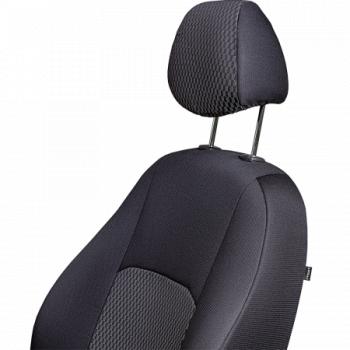 7 299 р. Комплект чехлов для сидений (ЦЗС Жаккард) Дублин Lord Autofashion  Daewoo Nexia  дорестайлинг (1995-2008) (черный, вставка Прямоугольник черная)  с доставкой в г. Воронеж. Увеличить фотографию 3