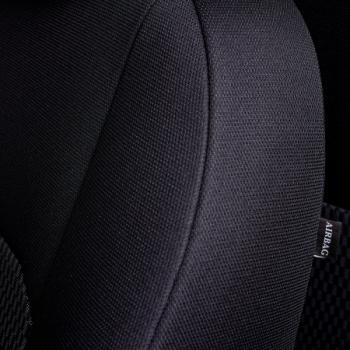 7 299 р. Комплект чехлов для сидений (ЦЗС Жаккард) Дублин Lord Autofashion  Daewoo Nexia  дорестайлинг (1995-2008) (черный, вставка Прямоугольник черная)  с доставкой в г. Воронеж. Увеличить фотографию 4