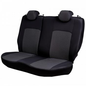 7 299 р. Комплект чехлов для сидений (ЦЗС Жаккард) Дублин Lord Autofashion  Daewoo Nexia  дорестайлинг (1995-2008) (черный, вставка Прямоугольник черная)  с доставкой в г. Воронеж. Увеличить фотографию 7