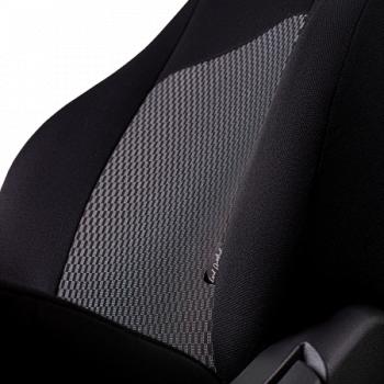 7 299 р. Комплект чехлов для сидений (ЦЗС Жаккард) Дублин Lord Autofashion  Daewoo Nexia  дорестайлинг (1995-2008) (черный, вставка Прямоугольник черная)  с доставкой в г. Воронеж. Увеличить фотографию 9