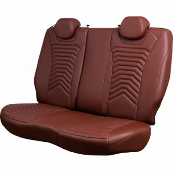 26 399 р. Комплект чехлов для сидений (к.Trend Spor РЗСиС 60/40-без подлок. 3Г Орегон) БАЙРОН ст ПРЕЗИДЕНТ Lord Autofashion  Ford Focus  3 (2010-2019) универсал дорестайлинг, хэтчбэк дорестайлинг, седан дорестайлинг, седан рестайлинг, универсал рестайлинг, хэтчбэк рестайлинг (коричневый, вставка коричневая+светло-коричневая, строчка светло-коричневая)  с доставкой в г. Воронеж. Увеличить фотографию 9