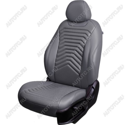 26 399 р. Комплект чехлов для сидений (к.Trend Spor РЗСиС 60/40-без подлок. 3Г Орегон) БАЙРОН ст ПРЕЗИДЕНТ Lord Autofashion  Ford Focus  3 (2010-2019) универсал дорестайлинг, хэтчбэк дорестайлинг, седан дорестайлинг, седан рестайлинг, универсал рестайлинг, хэтчбэк рестайлинг (серый, вставка серая+темно-серая, строчка темно-серая)  с доставкой в г. Воронеж