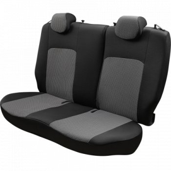 7 549 р. Комплект чехлов для сидений (РЗСиС 50/50, 2П жаккард) Дублин Lord Autofashion  Chery Tiggo T11 (2005-2013) дорестайлинг (черный, вставка зигзаг серый, строчка  черная)  с доставкой в г. Воронеж. Увеличить фотографию 4