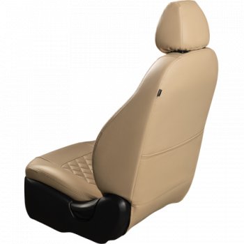 7 199 р. Комплект чехлов сидений Lord Auto(Экокожа)  Chevrolet Aveo ( T200,  T250) (2002-2011) хэтчбек 5 дв, седан, седан рестайлинг, хэтчбек 5 дв рестайлинг (Бежевый)  с доставкой в г. Воронеж. Увеличить фотографию 5