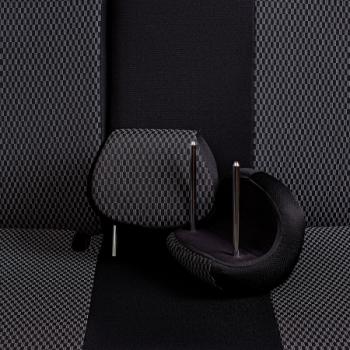7 849 р. Комплект чехлов для сидений (ЦЗС Жаккард) Дублин Lord Autofashion  Лада нива 4х4  2131 (2019-2025) 5 дв. 1-ый рестайлинг, Урбан 5 дв. рестайлинг, (Legend) 5 дв. 2-ой рестайлинг (черный, вставка Прямоугольник черная)  с доставкой в г. Воронеж. Увеличить фотографию 6