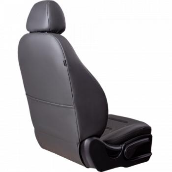 11 899 р. Комплект чехлов для сидений (ЦЗС 3Г Орегон) ТУРИН-2 Lord Autofashion  Nissan Almera  G15 (2012-2019) седан (серый, вставка серая+черная, строчка серая)  с доставкой в г. Воронеж. Увеличить фотографию 4