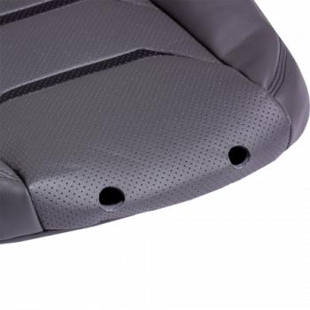 11 899 р. Комплект чехлов для сидений (ЦЗС 3Г Орегон) ТУРИН-2 Lord Autofashion  Nissan Almera  G15 (2012-2019) седан (серый, вставка серая+черная, строчка серая)  с доставкой в г. Воронеж. Увеличить фотографию 6