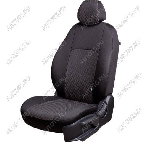 7 249 р. Комплект чехлов для сидений (7 мест Жаккард) Дублин Lord Autofashion  ГАЗ ГАЗель ( 3221,  3221,Бизнес) - Соболь ( 2217 автобус,  2217 Бизнес автобус) (серый, вставка Стежок серая)  с доставкой в г. Воронеж