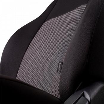 7 249 р. Комплект чехлов для сидений (7 мест Жаккард) Дублин Lord Autofashion  ГАЗ ГАЗель ( 3221,  3221,Бизнес) - Соболь ( 2217 автобус,  2217 Бизнес автобус) (серый, вставка Стежок серая)  с доставкой в г. Воронеж. Увеличить фотографию 4