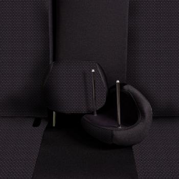 7 249 р. Комплект чехлов для сидений (7 мест Жаккард) Дублин Lord Autofashion  ГАЗ ГАЗель ( 3221,  3221,Бизнес) - Соболь ( 2217 автобус,  2217 Бизнес автобус) (серый, вставка Стежок серая)  с доставкой в г. Воронеж. Увеличить фотографию 8