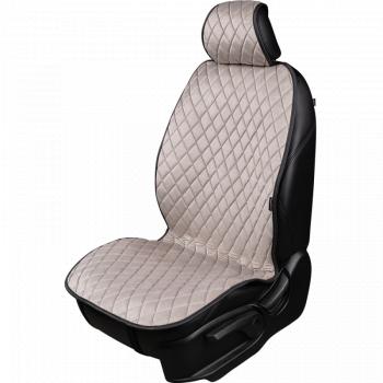 2 699 р. Накидка (2 места Хами) АЛЯСКА ст РОМБ Lord Autofashion   (светло-серая, строчка сераяя)  с доставкой в г. Воронеж. Увеличить фотографию 2