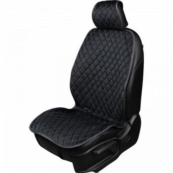 2 499 р. Накидка (2 места Хами) АЛЯСКА ст РОМБ Lord Autofashion   (черный, строчка бежевая)  с доставкой в г. Воронеж. Увеличить фотографию 2