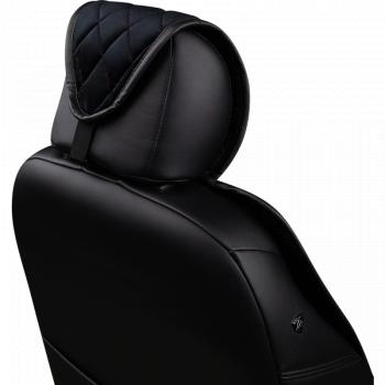 2 499 р. Накидка (2 места Хами) АЛЯСКА ст РОМБ Lord Autofashion   (черный, строчка красная)  с доставкой в г. Воронеж. Увеличить фотографию 3