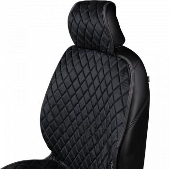 1 879 р. Накидка (2 места Хами) АЛЯСКА ст РОМБ Lord Autofashion   (черный, строчка черная)  с доставкой в г. Воронеж. Увеличить фотографию 3