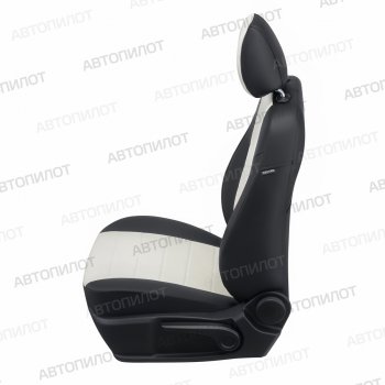 17 599 р. Чехлы сидений (экокожа, 7 мест) Автопилот  Chery Tiggo 8 PRO (2021-2025) (черный/белый)  с доставкой в г. Воронеж. Увеличить фотографию 4