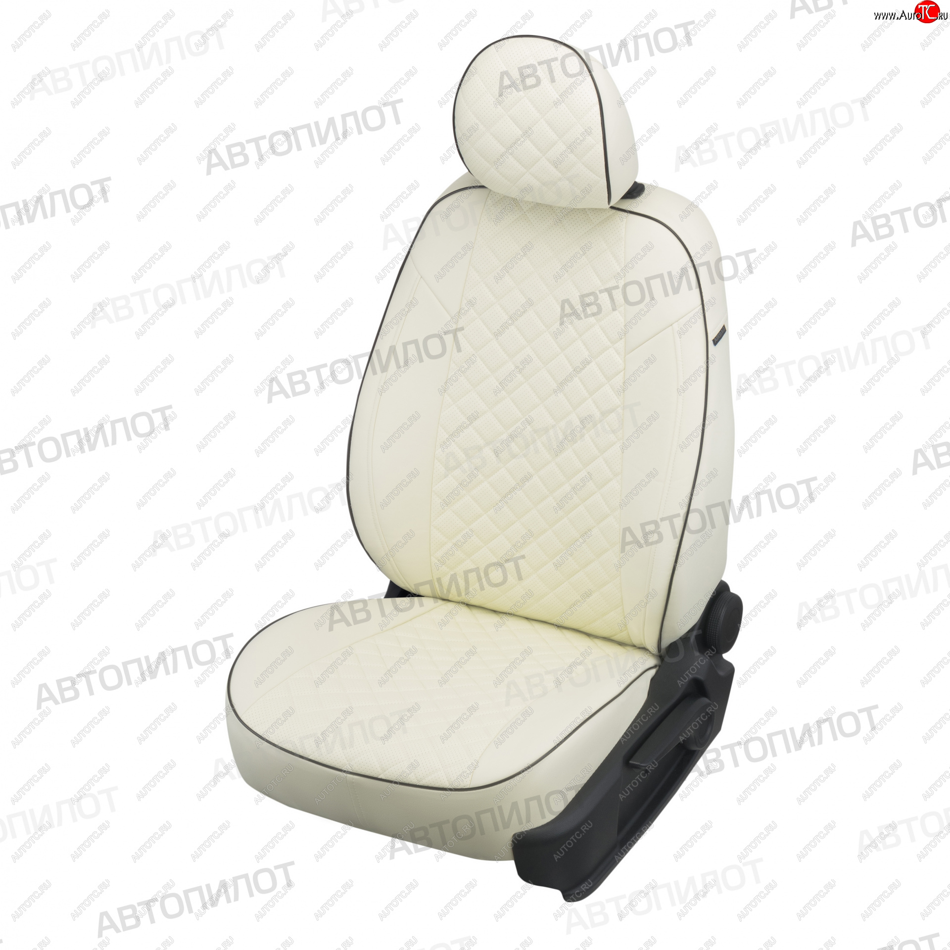 14 249 р. Чехлы сидений (экокожа) Автопилот Ромб Dodge Stratus (2000-2004) (белый)  с доставкой в г. Воронеж
