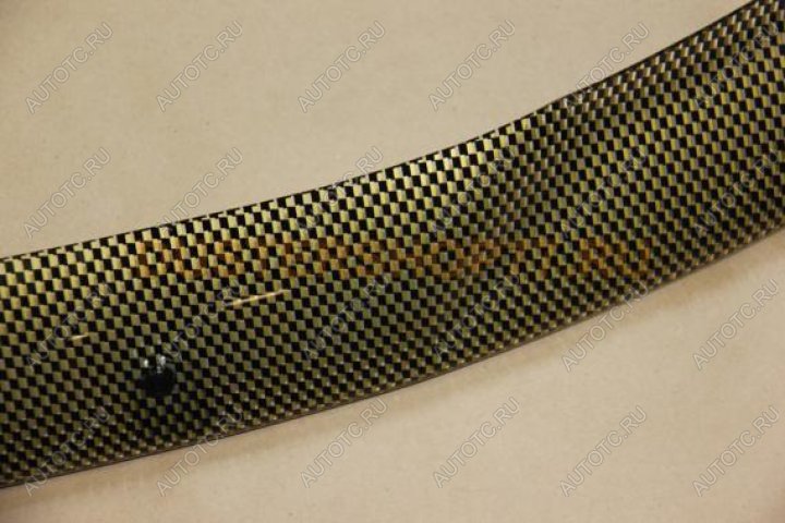 2 089 р. Дефлектор окон CA-Plastic  Nissan Sunny  B15 (1998-2004) (Шелкография карбон золото)  с доставкой в г. Воронеж