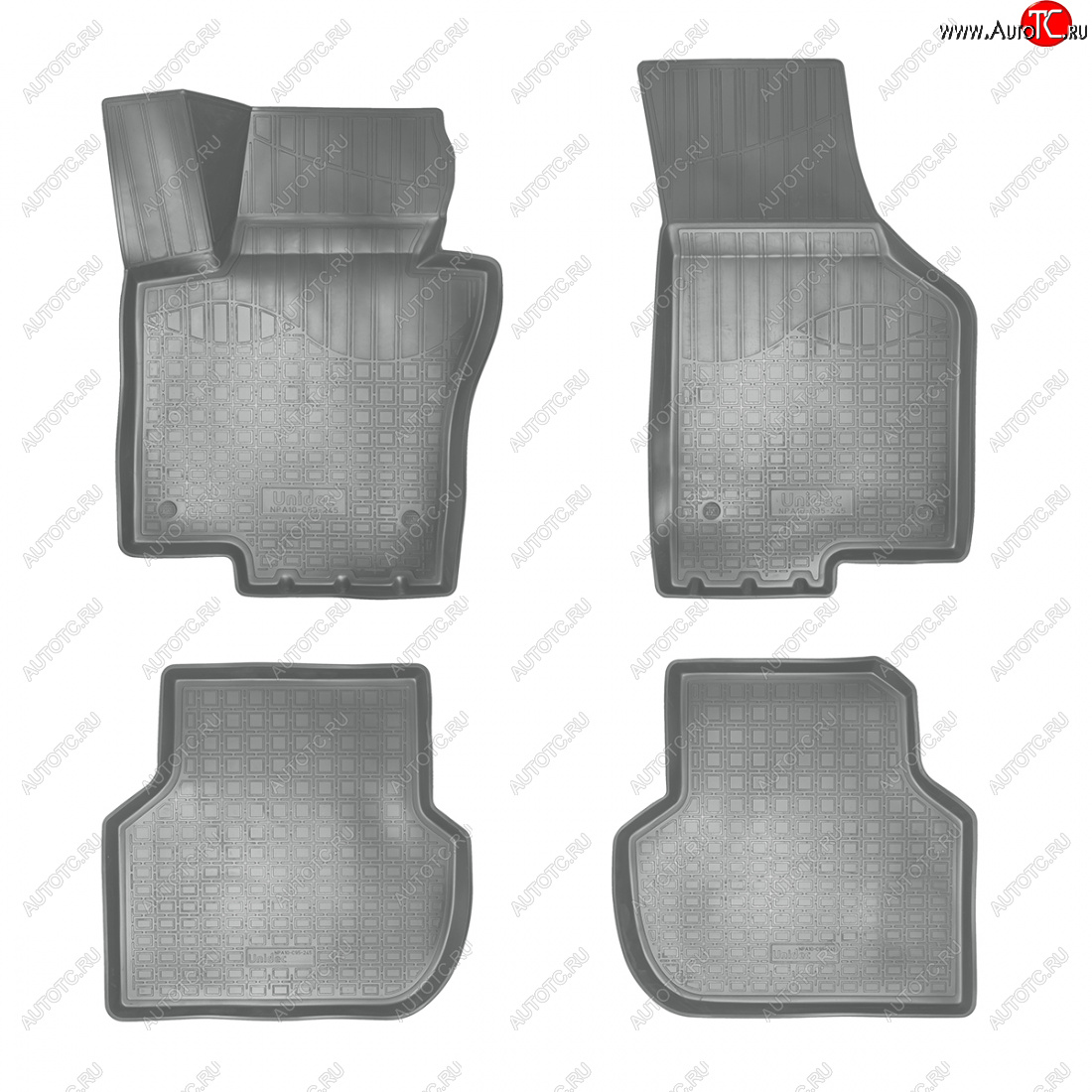 2 989 р. Коврики салонные 3D Norplast  Volkswagen Jetta  A6 (2015-2018) седан рестайлинг (серый)  с доставкой в г. Воронеж