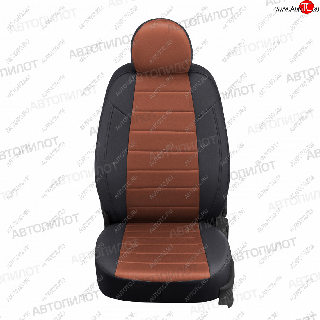 13 849 р. Чехлы сидений (экокожа/алькантара, Classic) Автопилот  KIA Cerato  3 YD (2013-2019) дорестайлинг седан, рестайлинг седан (черный/коричневый)  с доставкой в г. Воронеж