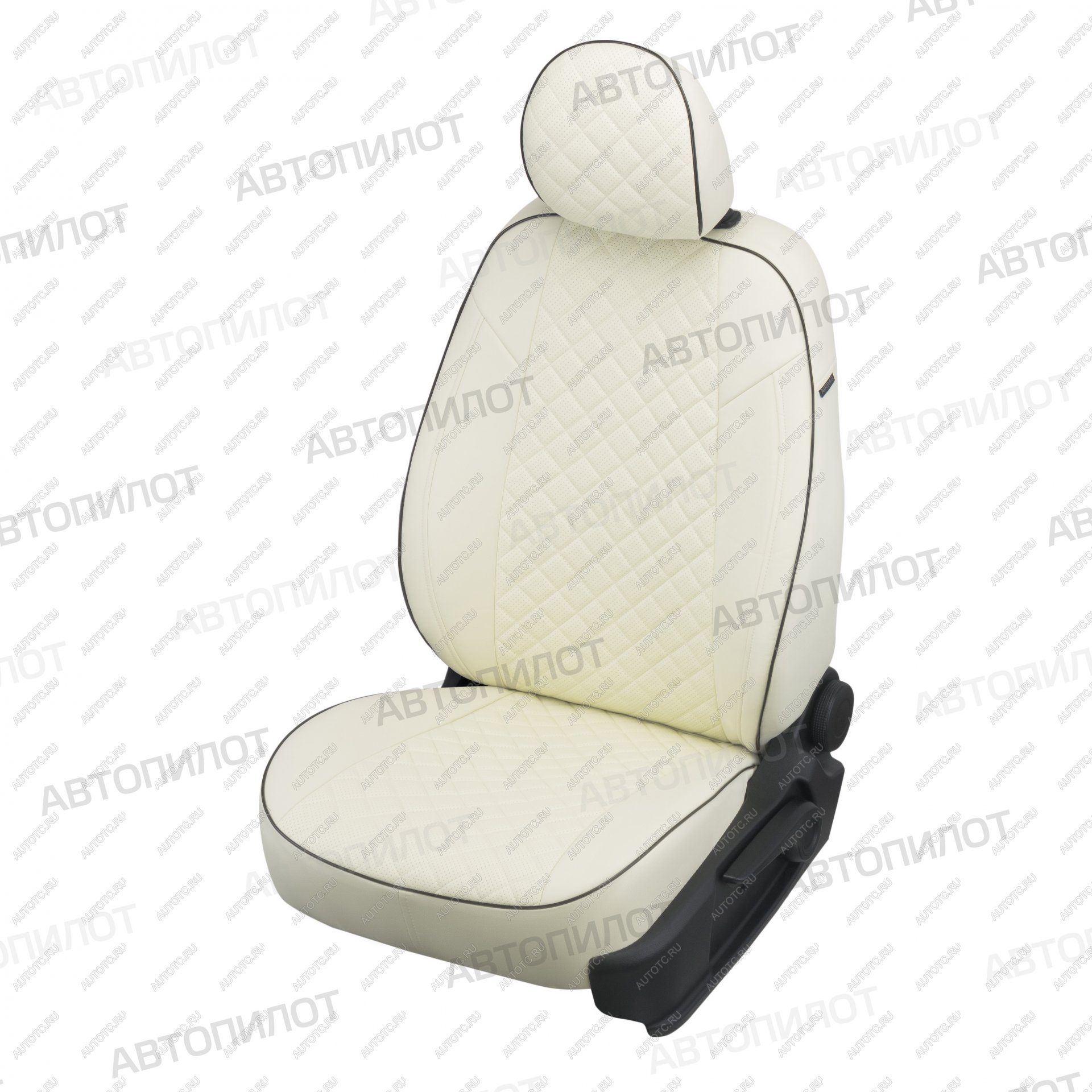 7 249 р. Чехлы сидений Ромб (5 мест экокожа) Автопилот   Chery Tiggo 8 PRO (2021-2025) (белый)  с доставкой в г. Воронеж