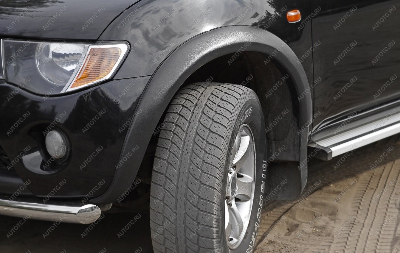 10 449 р. Расширители колесных арок (вынос 40 мм) Русская Артель  Mitsubishi L200  4 (2013-2016)  рестайлинг (шагрень)  с доставкой в г. Воронеж