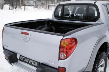 Комплект накладок на боковые борта и задний откидной борт Русская Артель Mitsubishi L200 4  дорестайлинг (2006-2014) (со скотчем 3М)