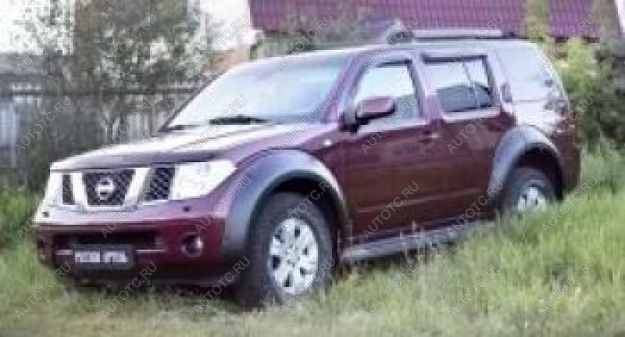 5 399 р. Расширители колесных арок (передний левый) Русская Артель   Nissan Pathfinder  R51 (2009-2014) рестайлинг (шагрень)  с доставкой в г. Воронеж