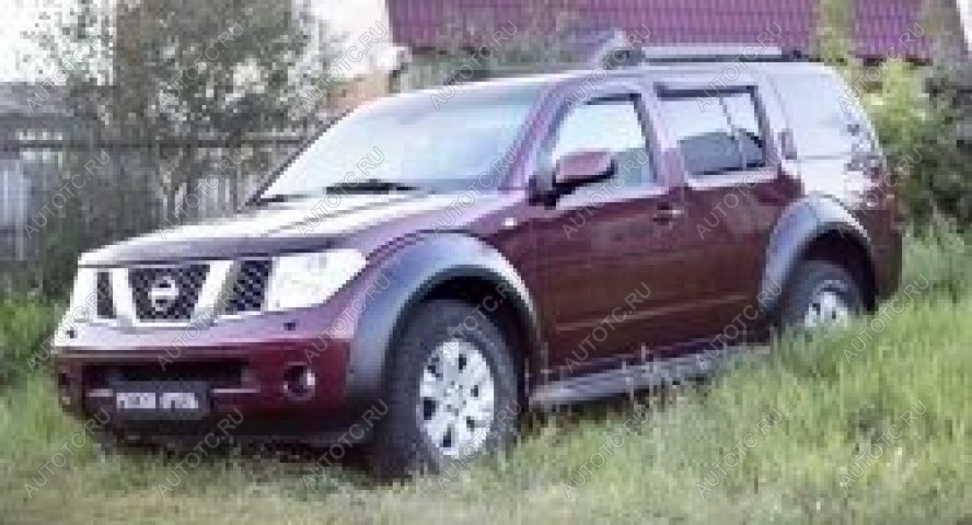 5 399 р. Расширители колесных арок (задний левый) Русская Артель  Nissan Pathfinder  R51 (2009-2014) рестайлинг (шагрень)  с доставкой в г. Воронеж