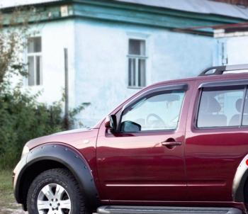 Расширители колесных арок (передний левый) Русская Артель  Nissan Pathfinder R51 дорестайлинг (2004-2007) (глянец под покраской)