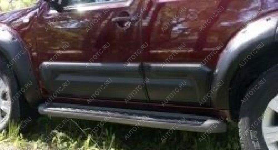 1 279 р. Молдинг двери задний левый широкий Русская Артель Nissan Pathfinder R51 рестайлинг (2009-2014) (глянец под покраску)  с доставкой в г. Воронеж