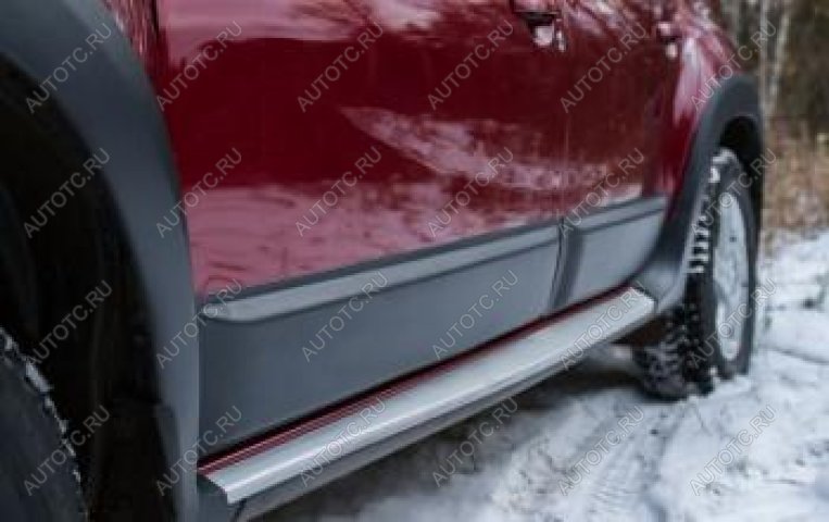 1 979 р. Молдинг двери передний правый Русская Артель Renault Duster HS дорестайлинг (2010-2015) (шагрень)  с доставкой в г. Воронеж