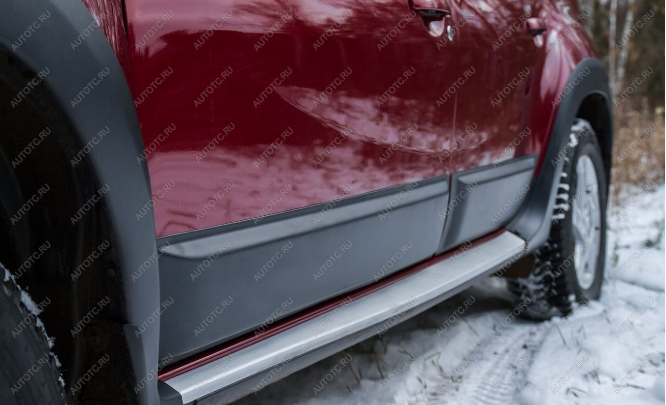 2 059 р. Молдинг двери задний правый Русская Артель Renault Duster HS дорестайлинг (2010-2015) (шагрень)  с доставкой в г. Воронеж