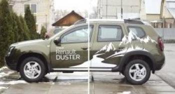 Расширитель колесных арок (передний правый) Русская Артель Renault Duster HS рестайлинг (2015-2021) (шагрень)