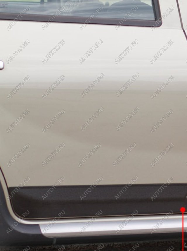 819 р. Молдинг двери задний правый широкий Русская Артель  Renault Sandero Stepway  (BS) (2010-2014) (шагрень)  с доставкой в г. Воронеж