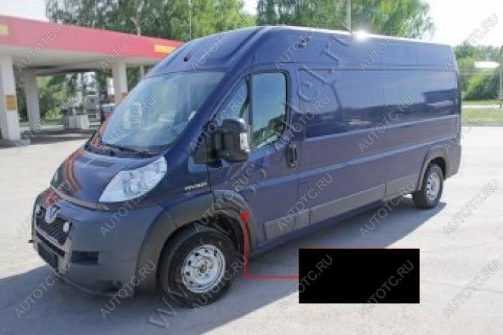 2 709 р. Расширитель колесных арок (передний правый) Русская Артель  Fiat Ducato  250 (2006-2014) (глянец под покраску)  с доставкой в г. Воронеж