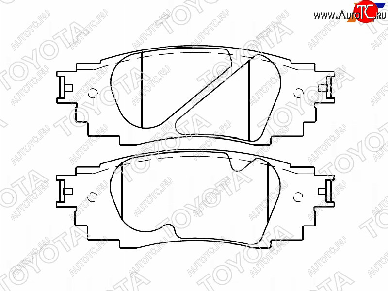 8 199 р. Колодки тормозные задние RH-LH SAT Lexus RX450 AL20 дорестайлинг (2015-2019)  с доставкой в г. Воронеж