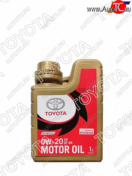 1 229 р. Масло моторное TOYOTA (пластиковая канистра) 0W-20 SPGF-6A 1Л (Синтетика) ОАЭ TOYOTA 08880-84356  с доставкой в г. Воронеж