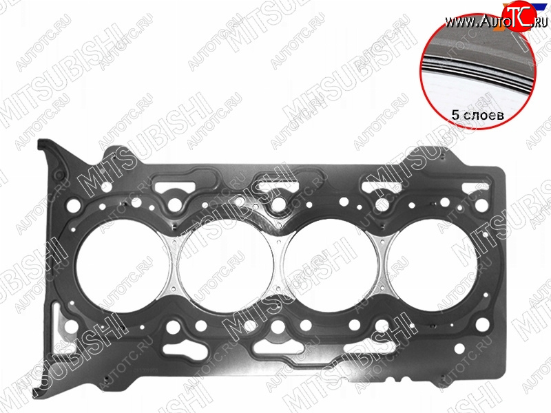 5 649 р. Прокладка ГБЦ 4N15(B SIZE T=1,30) MITSUBISHI Mitsubishi L200 5 KK,KL дорестайлинг (2015-2019)  с доставкой в г. Воронеж