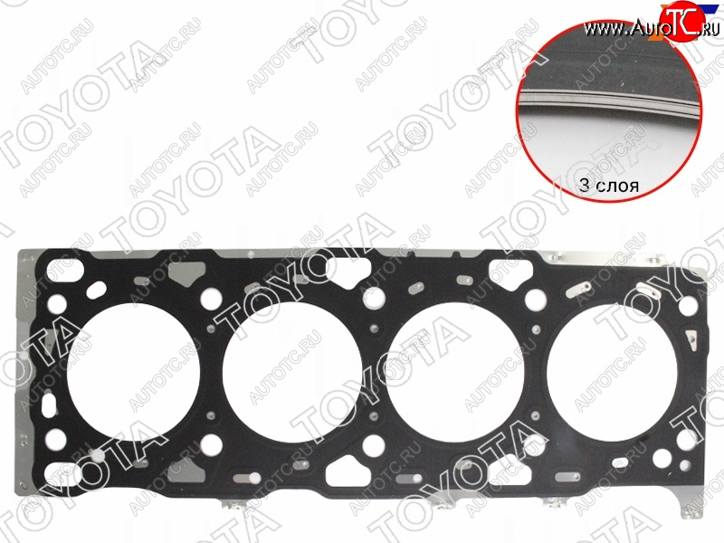 4 999 р. Прокладка ГБЦ TOYOTA HiluxFortuner 1-2GDFTV 15- TOYOTA 11115-0E020-C0  с доставкой в г. Воронеж