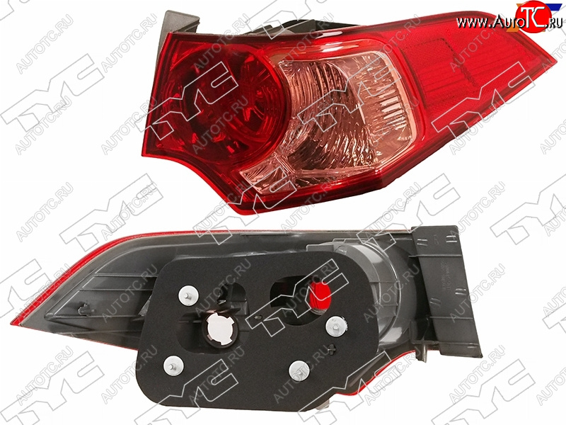 7 599 р. Фонарь задний правый (внешний) TYC  Honda Accord  8 CU (2011-2013) седан рестайлинг (розовый)  с доставкой в г. Воронеж